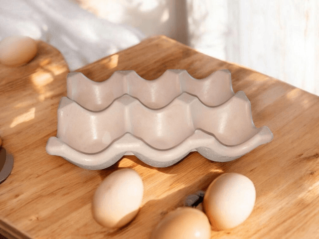Boîte à œufs artisanale pour 6 oeufs, personnalisable 