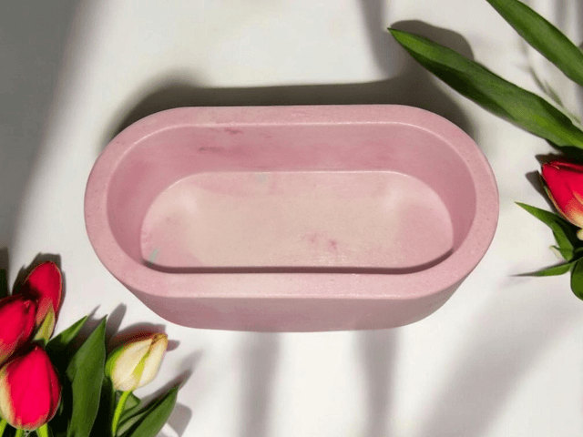 Petit rangement artisanal pour maquillage, bijoux, crème... 