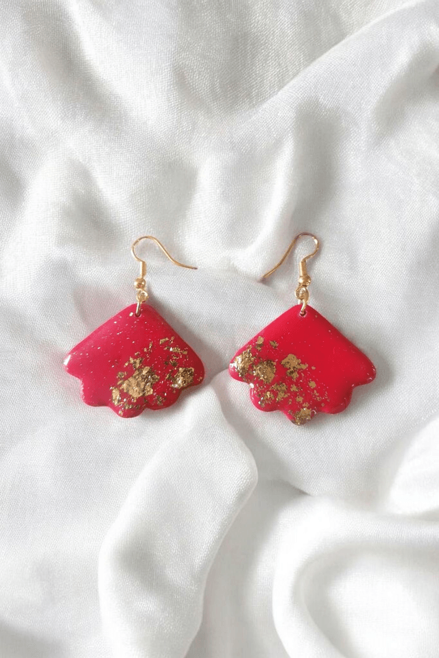 Boucles d'oreilles artisanale, hypoallergénique et fait main 