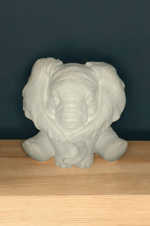 Petite statue éléphant artisanale personnalisable 