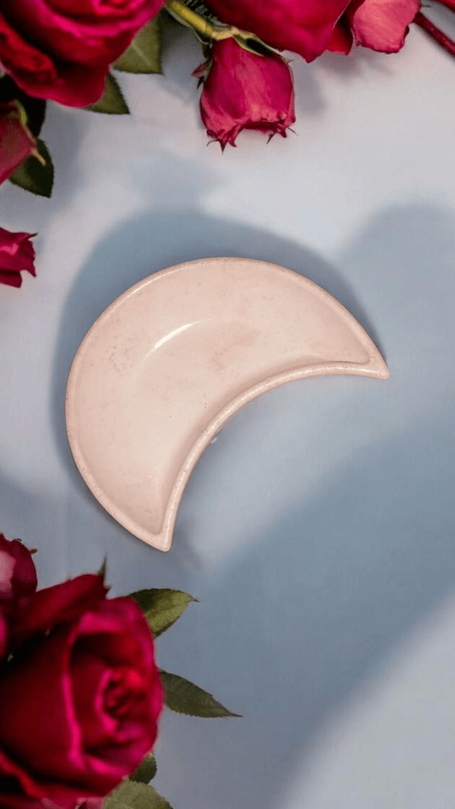 Petite coupelle artisanale en forme de lune, personnalisable 