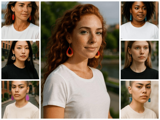Boucles d'oreilles artisanales en résine uv, hypoallergénique fait main en France 