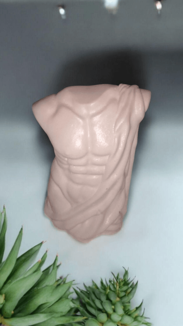 Petit buste homme décoration artisanale