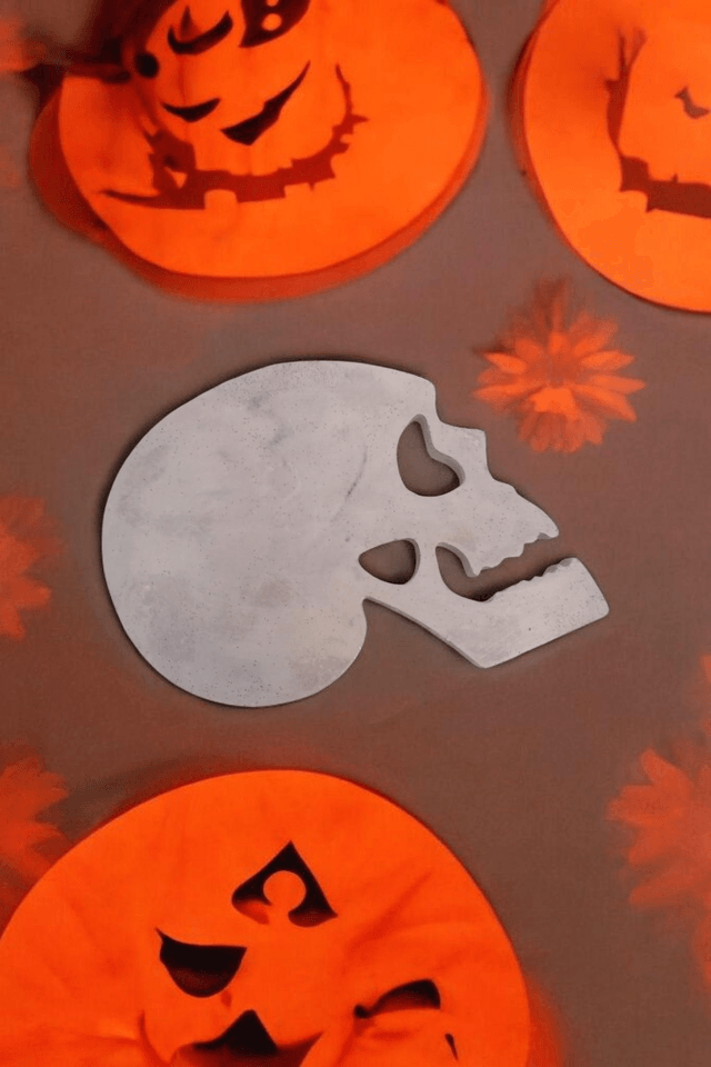 Décoration d'halloween en plâtre de Paris 