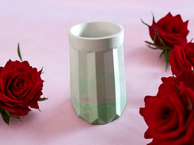 Pot multi-usage pour fleurs séchées, pot à crayons, à pinceaux artisanal