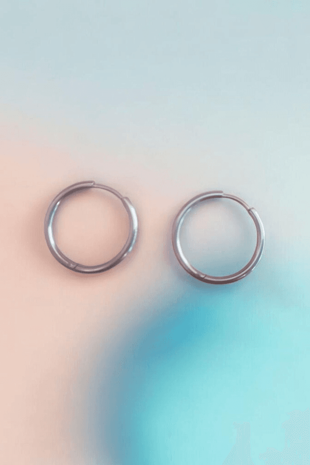 Créole argenté 20mm acier inoxydable hypoallergénique 