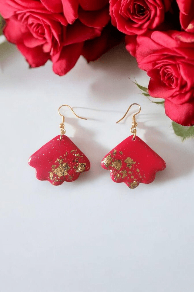 Boucles d&#039;oreilles artisanale, hypoallergénique et fait main 